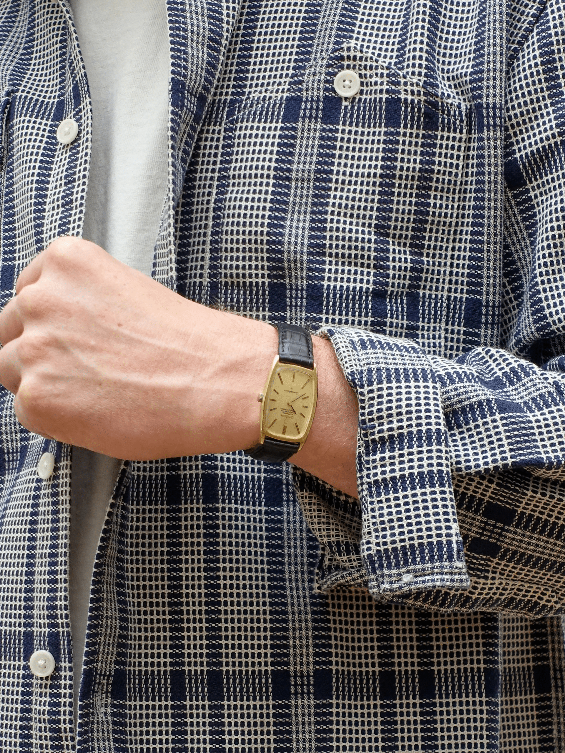 Blue Quadrille Overshirt