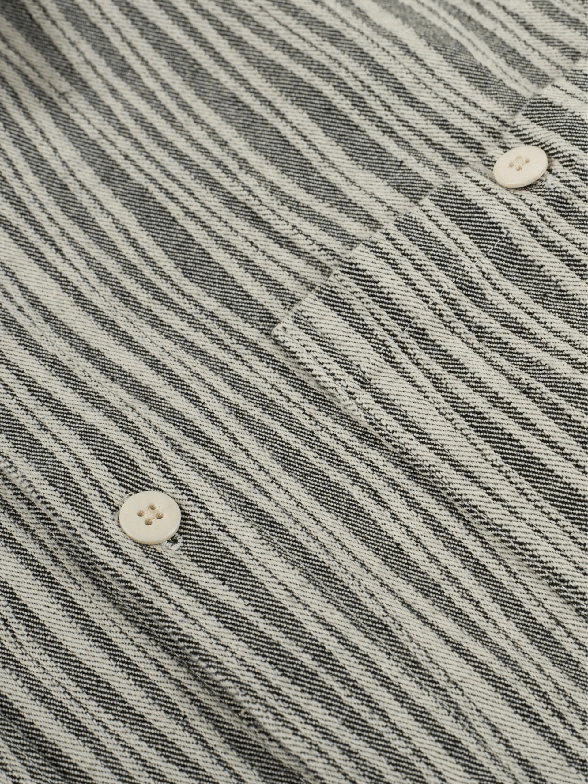 Gray striped overshirt