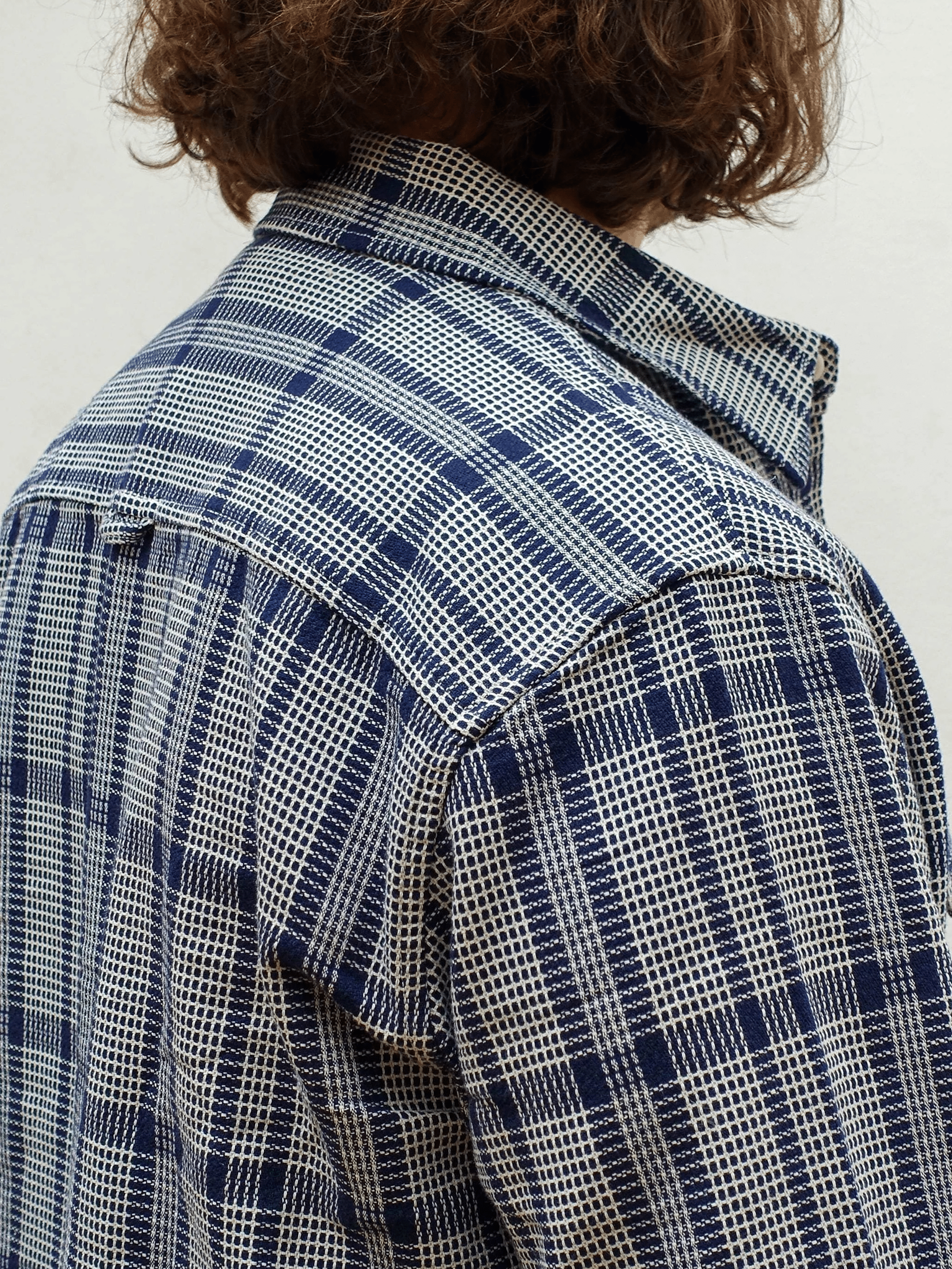 Blue Quadrille Overshirt
