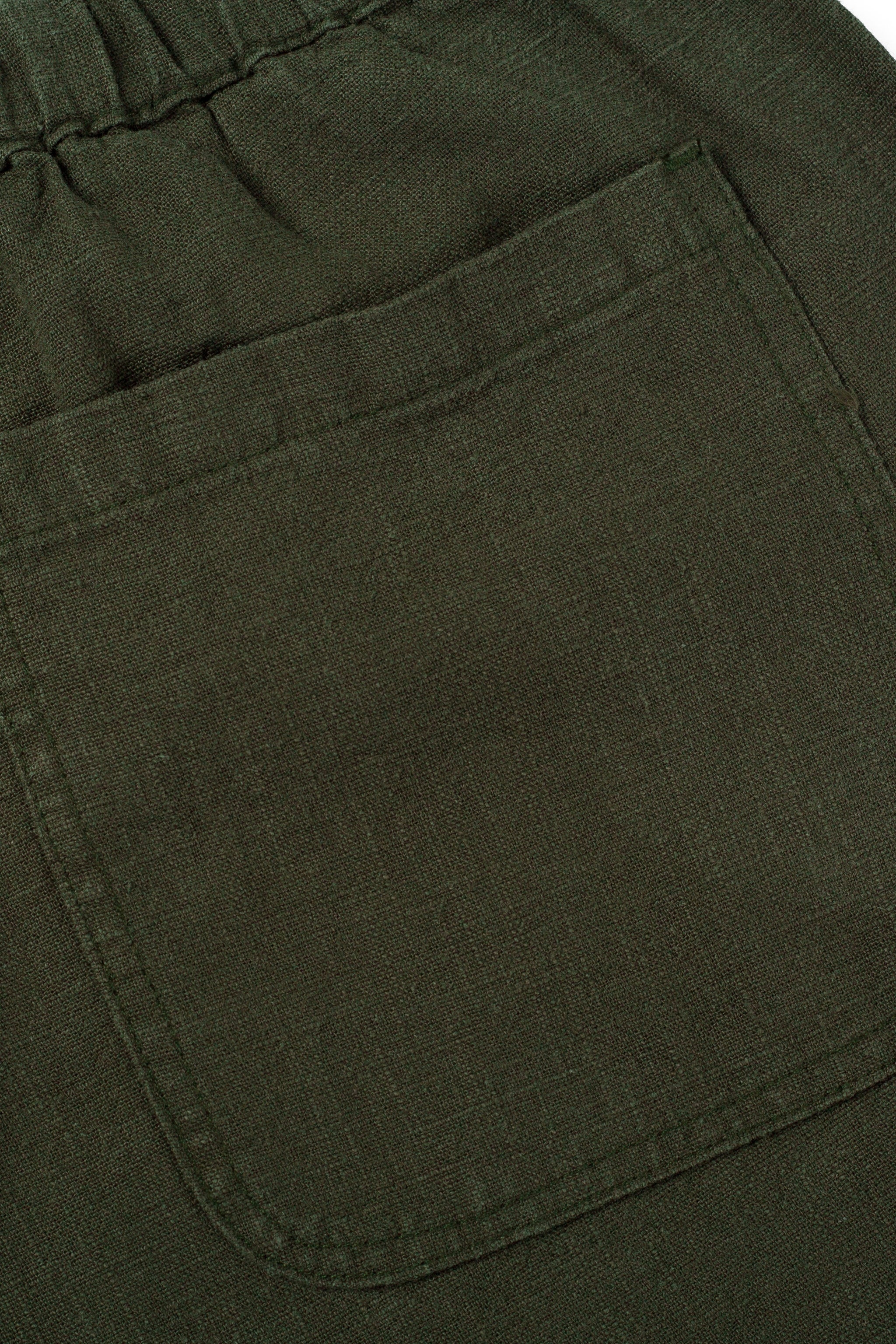 a close up of a pair of green pants