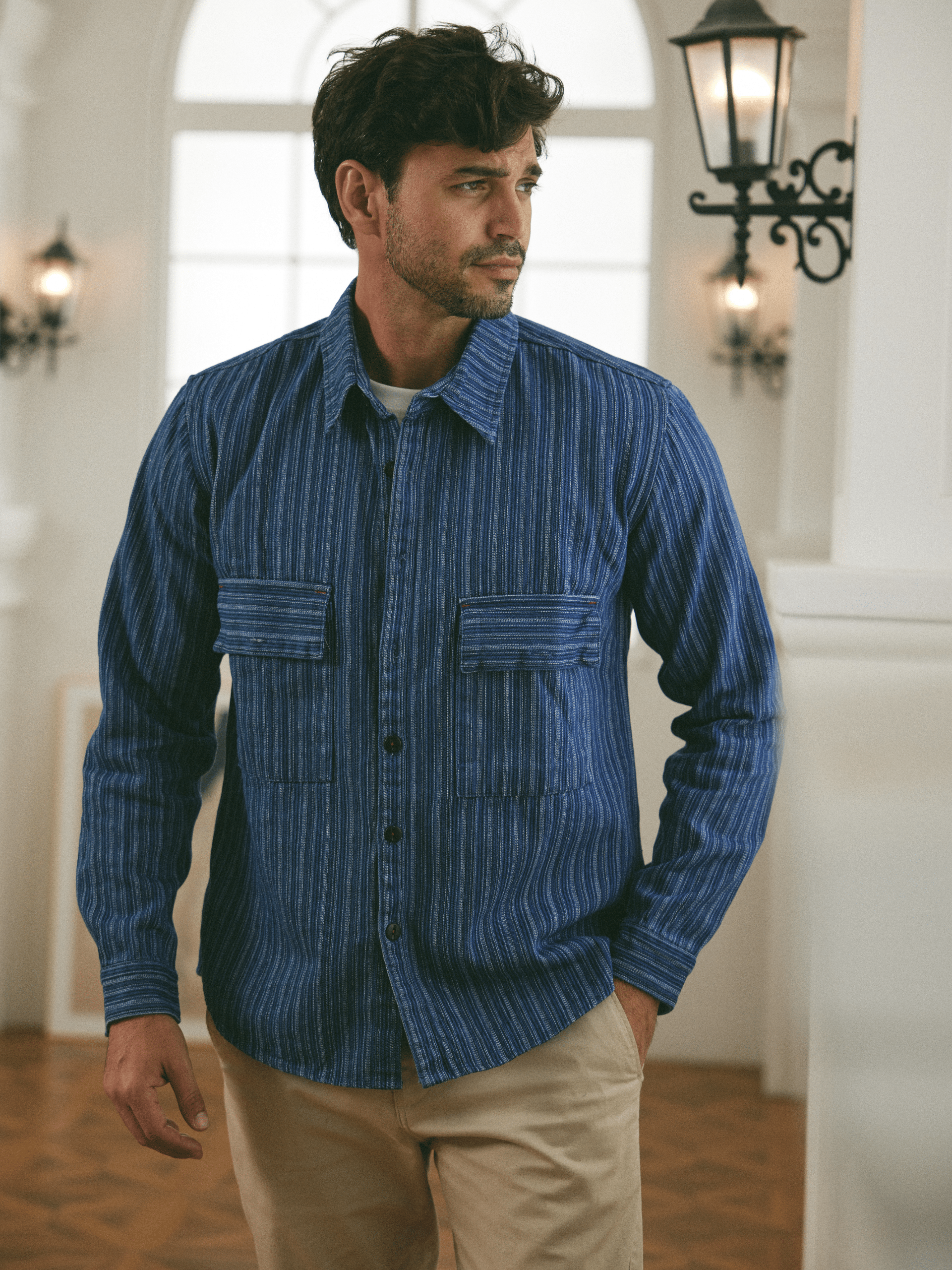Veste Filigrane Bleue