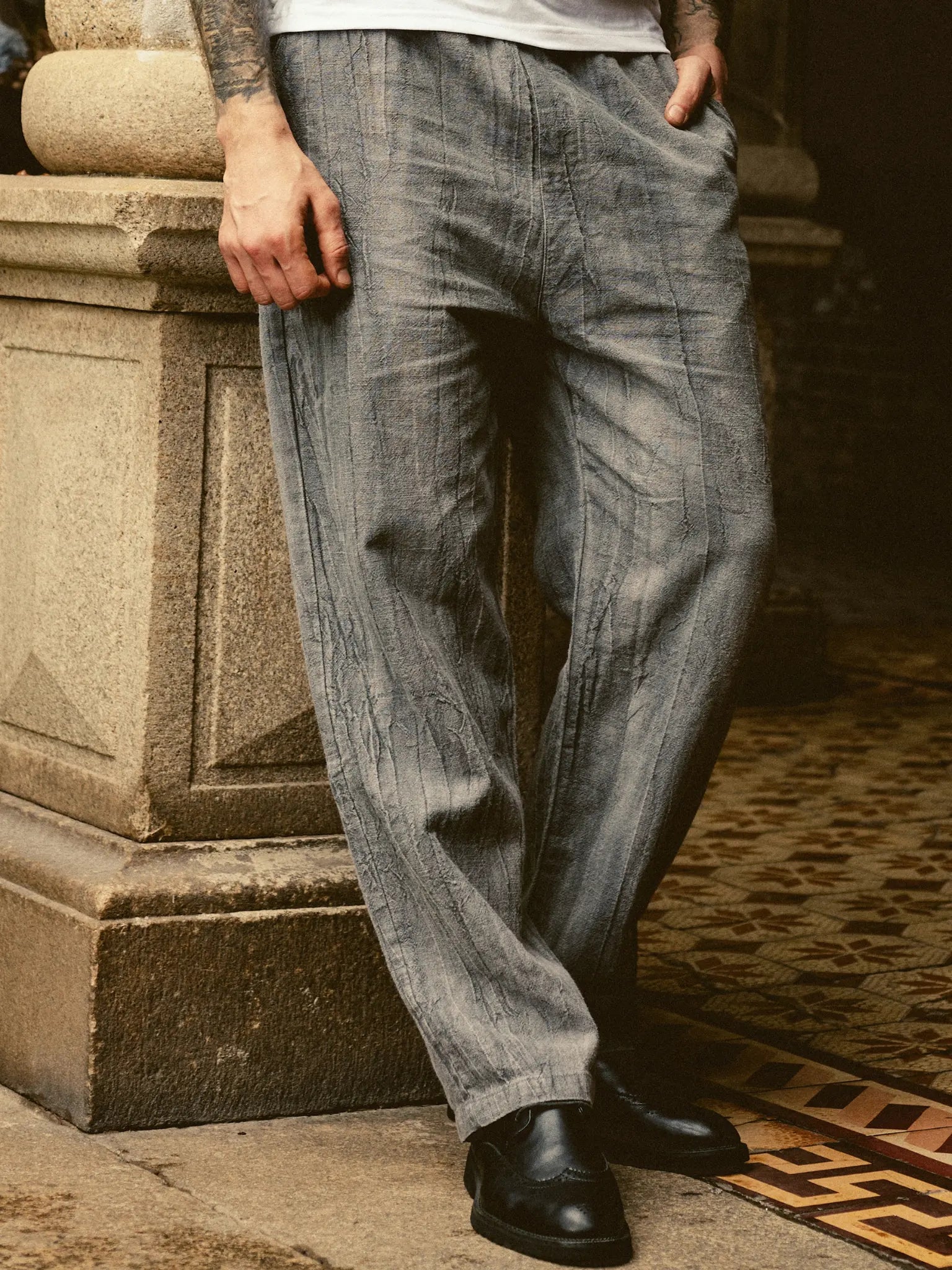 Pantalon Ardoise Gris