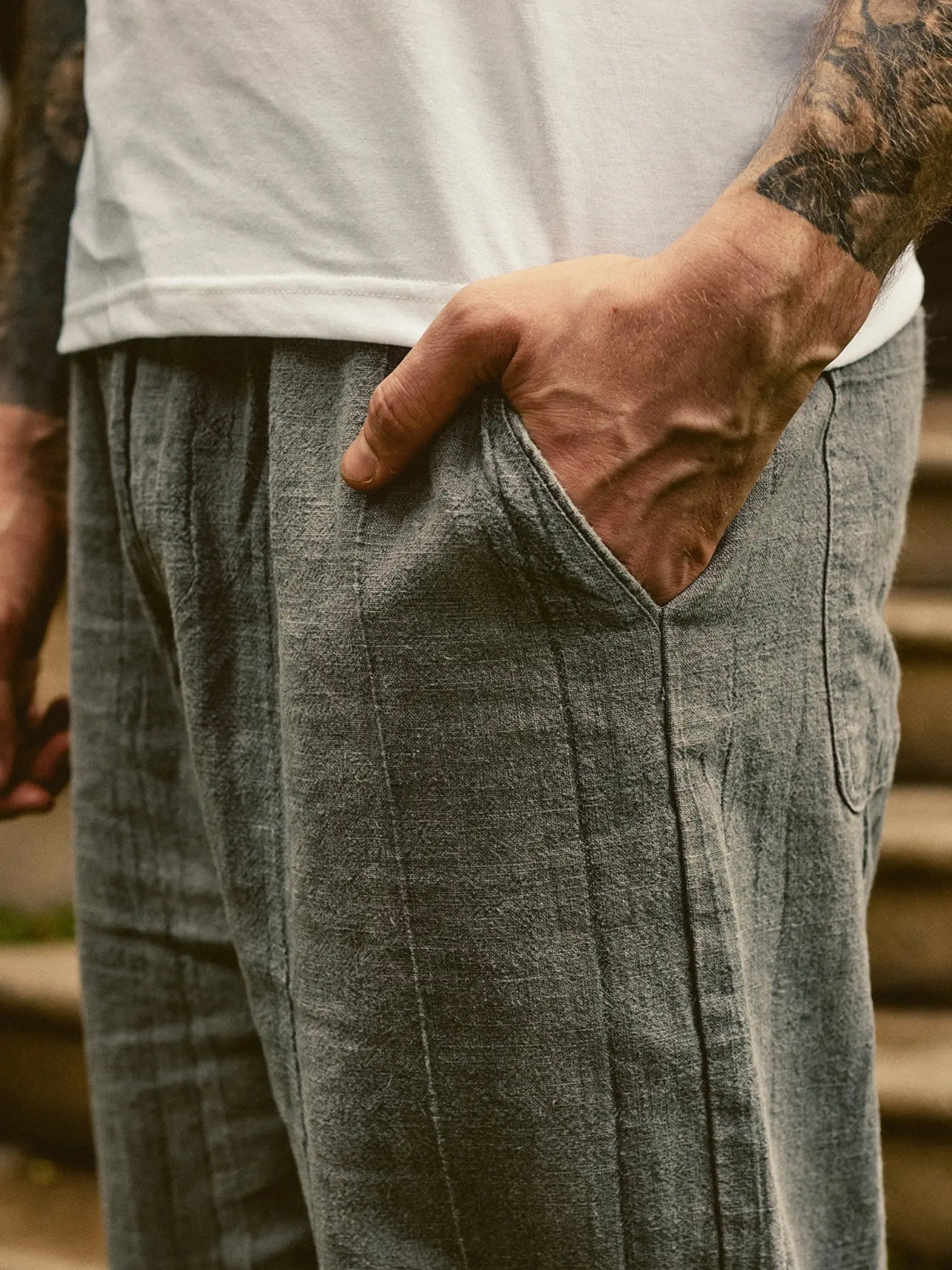 Pantalon Ardoise Gris