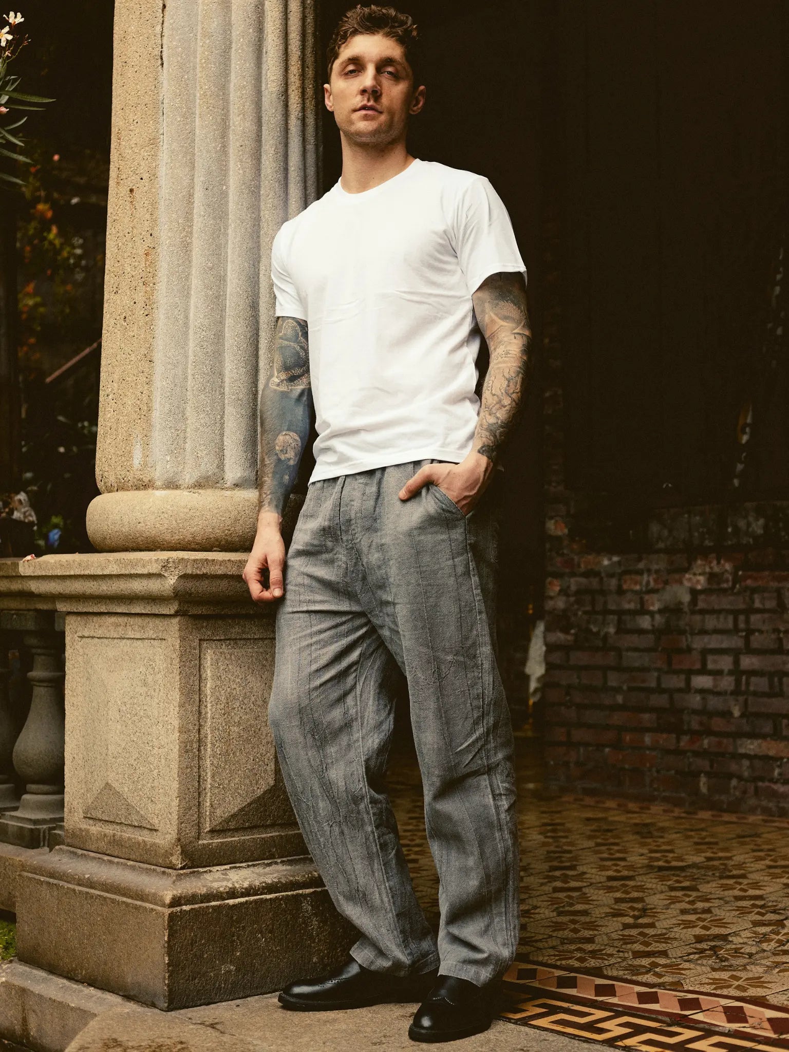 Pantalon Ardoise Gris