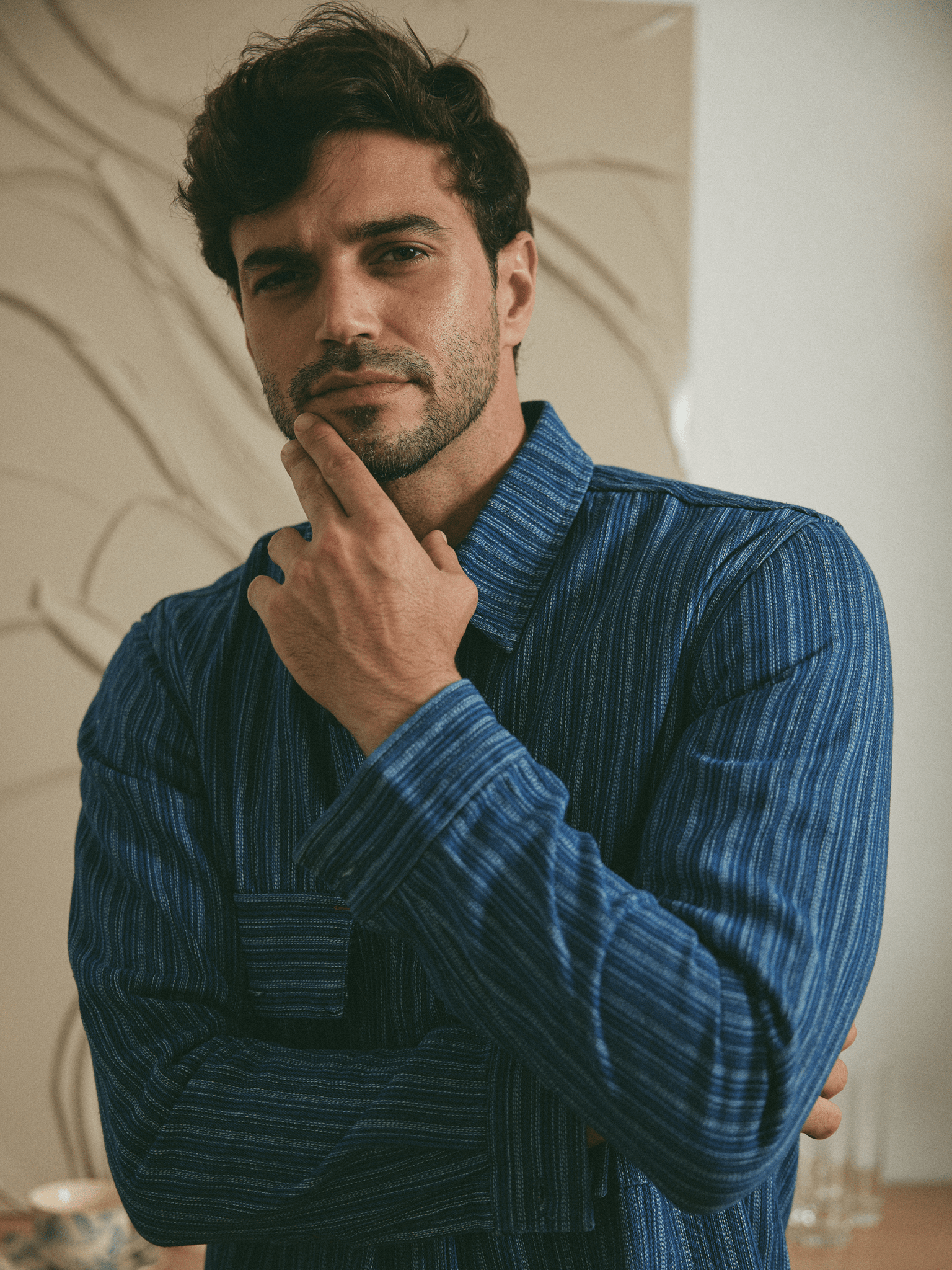 Veste Filigrane Bleue - Benjamin Jezequel