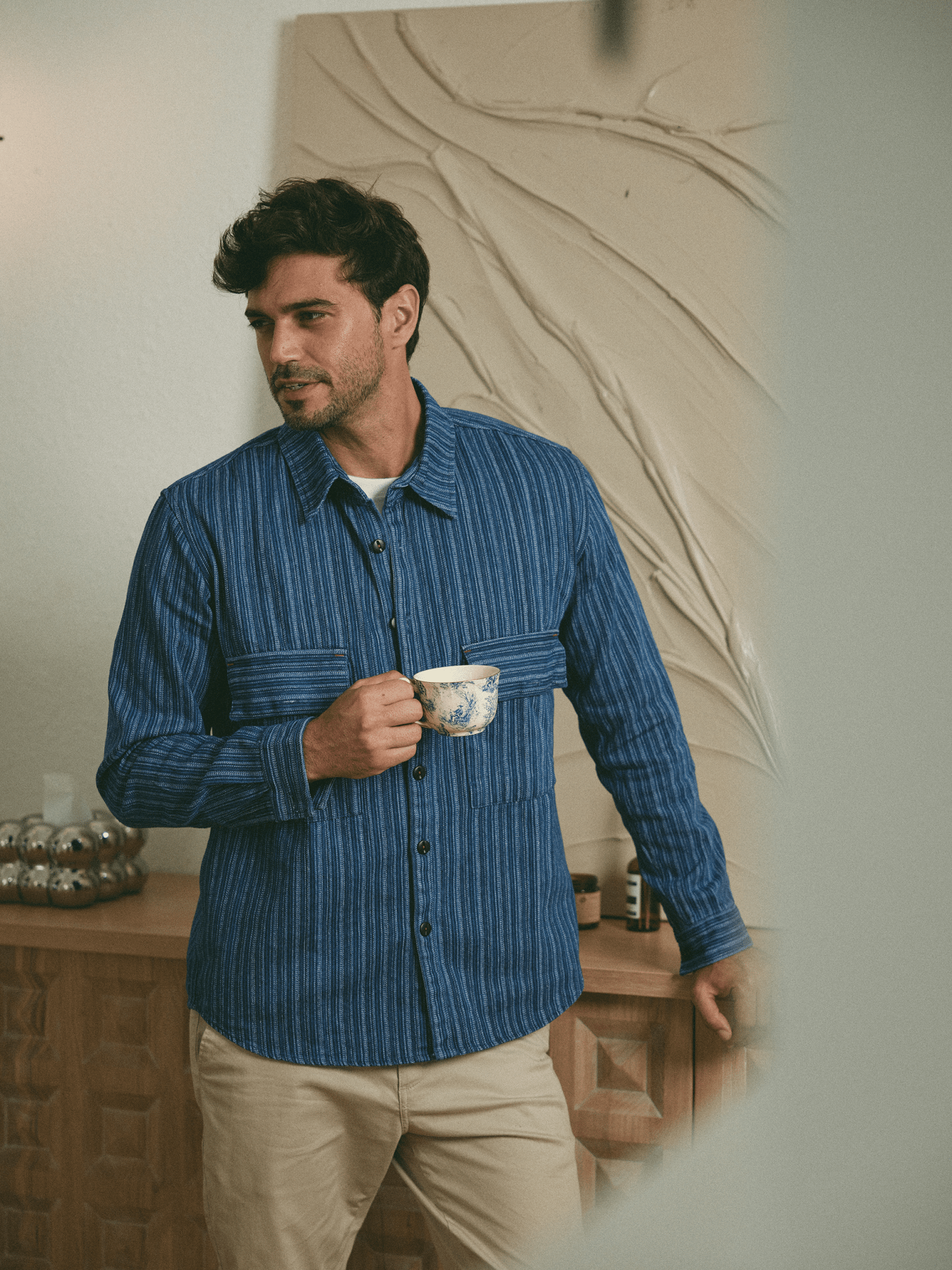 Veste Filigrane Bleue - Benjamin Jezequel